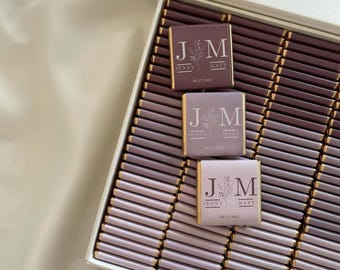 50 Pcs Wedding Chocolate, Wedding Chocolate Favors, Customized Chocolate, Wedding Favors, Engagement Chocolate, Favors For Guests