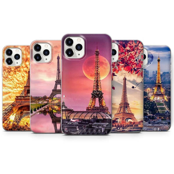 Paris France Eiffel Tower phone case fits for iPhone 15, Samsung and Huawei W22