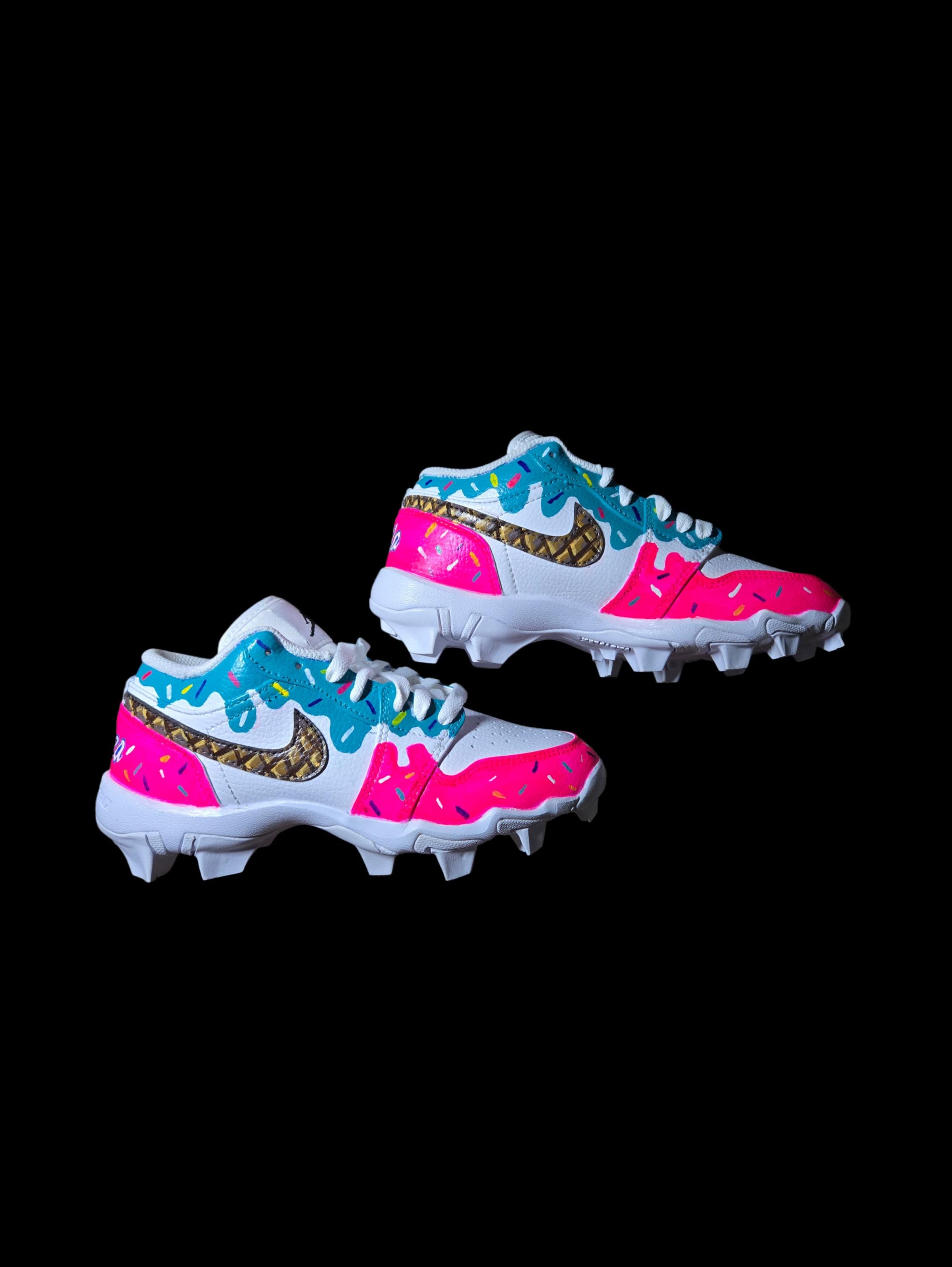 Ice Cream Drip Baseball Cleats Canada