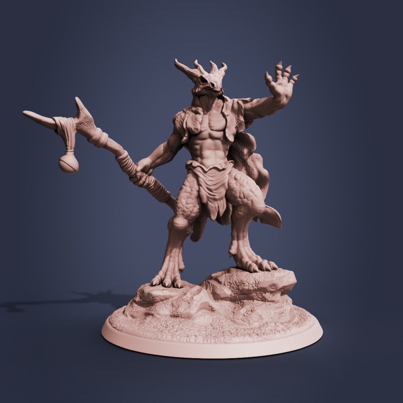 DnD. Kobold Chaman Miniature for tabletop games Dungeons and Dragons