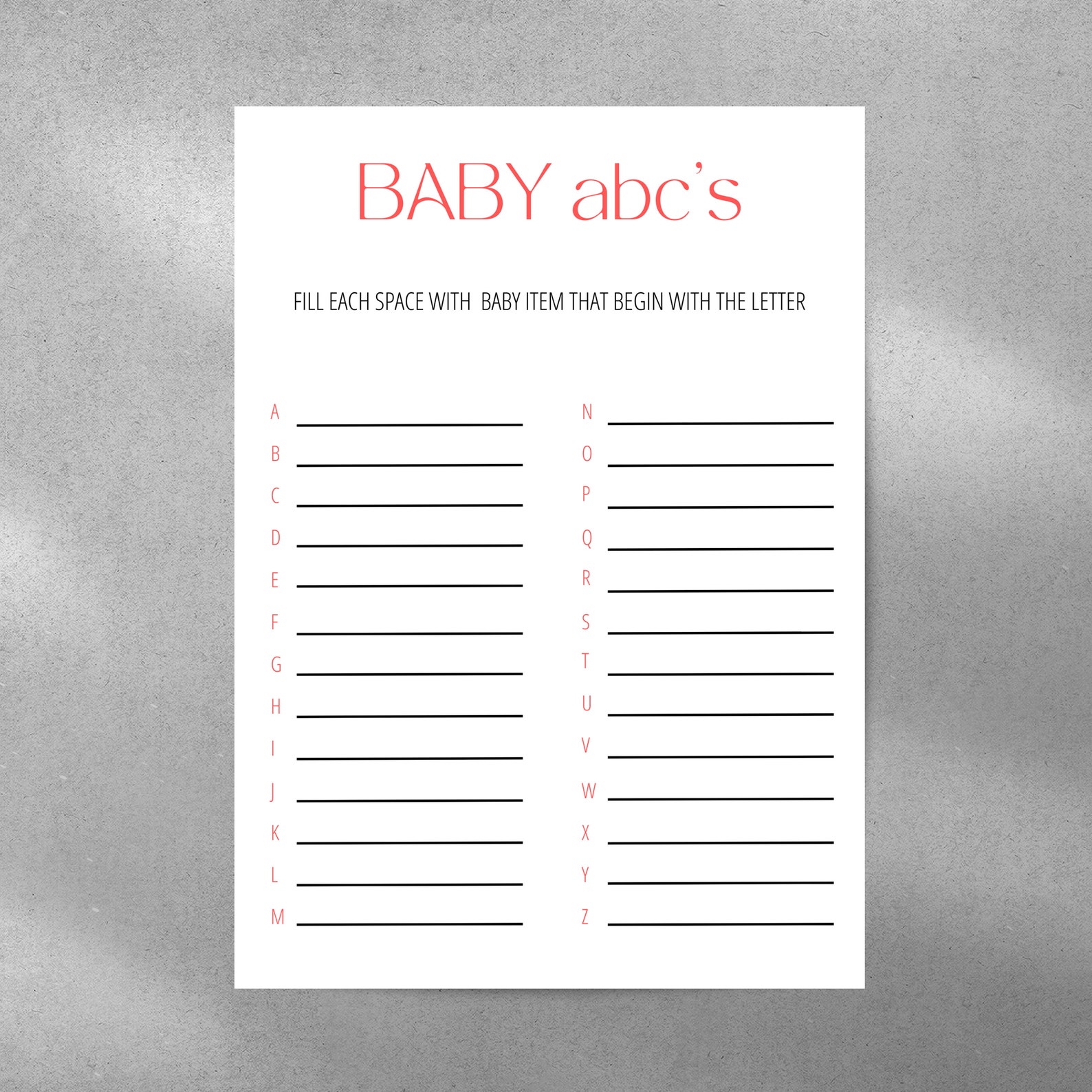 Editable Baby Shower Games Template Personalized Baby Shower Etsy Editable Baby Shower Games Template Personalized Baby Shower Etsy