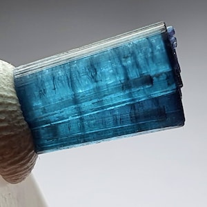 Neon blue tourmaline crystal