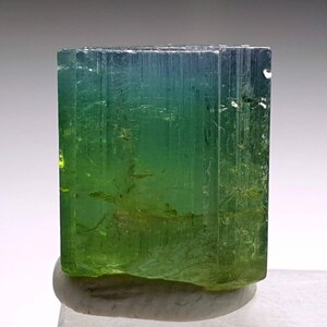 Purple cap bi colour tourmaline crystal