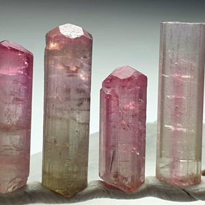Beautiful pink cap terminated tourmaline jewelry size crystals