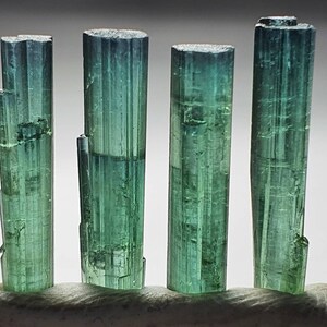 Ink blue cap bluish tourmaline crystals