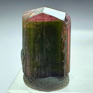 Bi colour tourmaline crystal