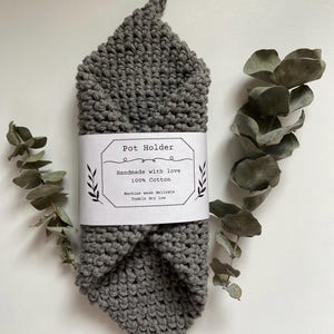 Printable Potholder Label |Crochet Potholder Label |Knit Potholder Label |Craft Show Label |Gift Label |Crochet Kitchen Label |Handmade Tags