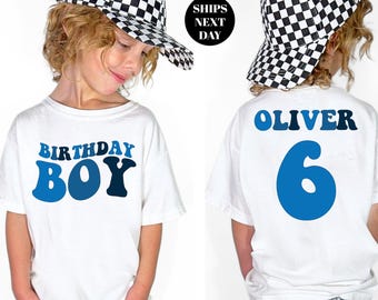 Birthday Boy Shirt Custom Birthday Toddler Sweatshirt Personalized Kids Named Birthday T-Shirt Birthday Party Baby Gift