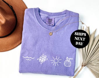 Retro Beach Wave Sun Shirt: Boho Vacation Tee