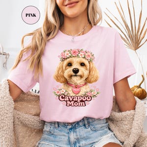 Cavapoo Mom Shirt Custom Dog Mama TShirt Mother's Day Dog Breed Name TShirt Pet Gift For Her