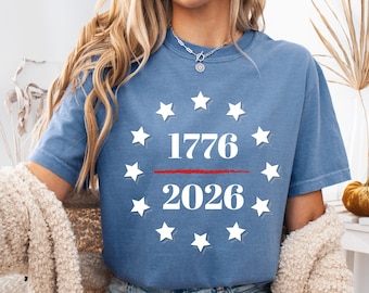 250th America Anniversary Shirt, US 250 Years Sweatshirt, We The People, Independence Day Patriotic Tee with USA Flag Comfort Colors®
