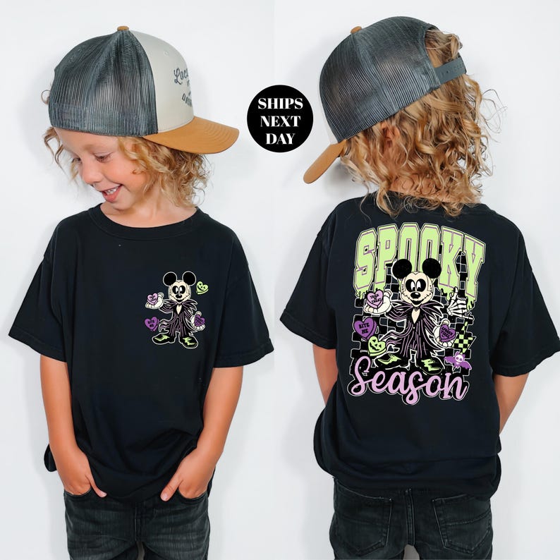 Disney Halloween Shirt Mickey Boo Shirt Spooky Shirt Disney World Tee Groovy Halloween Tee Toddler Halloween Sweatshirt Best Day Ever Tee image 2