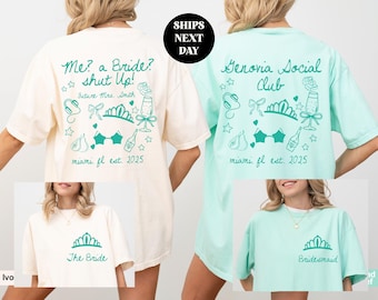 Princess Diaries Bachelorette Party Shirt: Genovia Bridal Tee - Comfort Colors