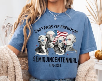 250th America Anniversary Shirt, US 250 Years Sweatshirt, We The People, Independence Day Patriotic Tee with USA Flag Comfort Colors®