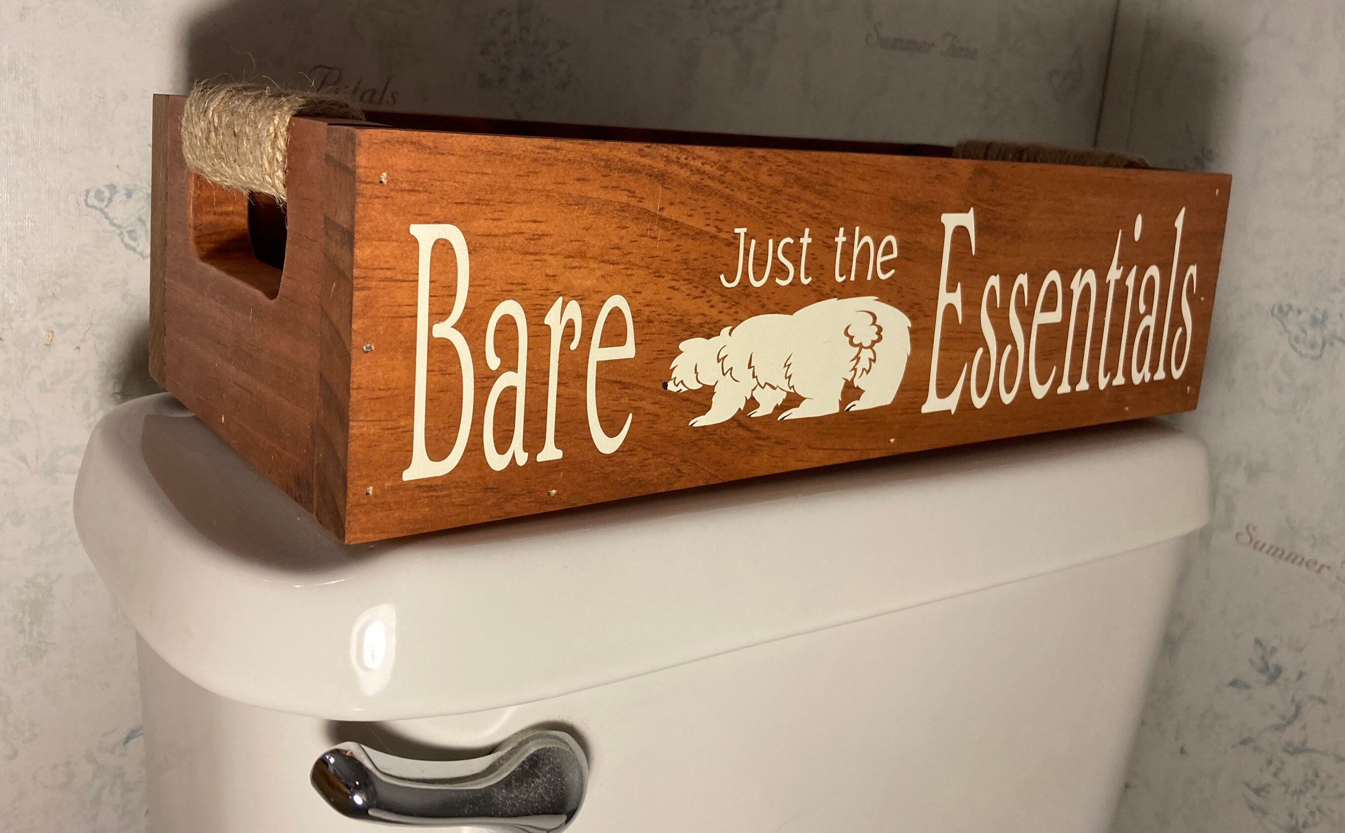 Toilet Tank Storage Box bathroom storage toilet paper Etsy