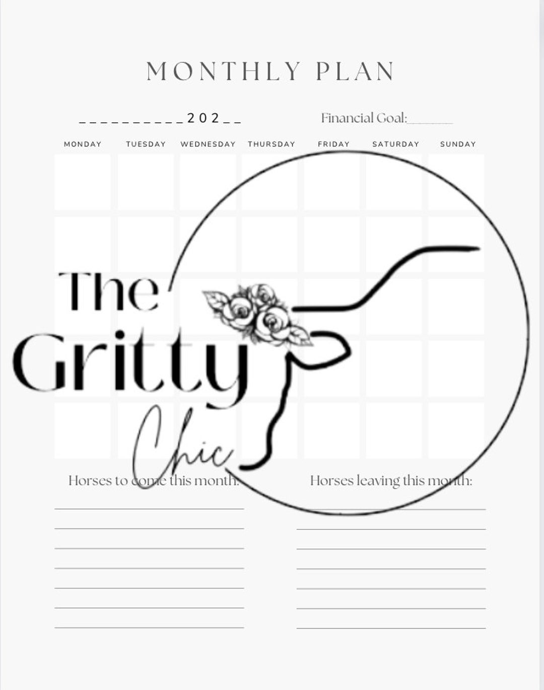 Horse Training Log Plans Etsy