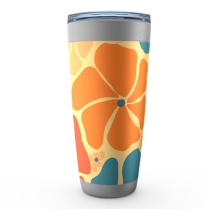 Groovy Floral Insulated Tumbler, 20 Oz Stainless Steel