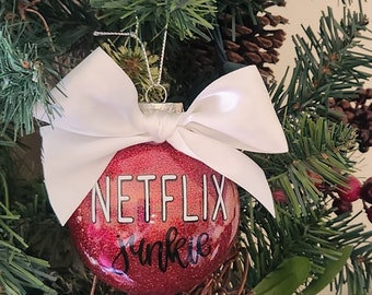 Netflix Junkie Ornament