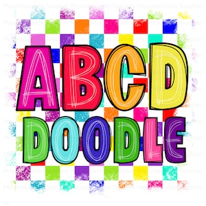 Letras y marcos de fondo de Rainbow Neon Varsity, paquete PNG de alfabeto colorido, color brillante, 10 conjuntos alfa, descarga digital, sublimación