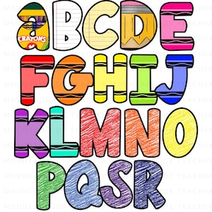 Back to School Doodle letters, Hand Drawn Alpha Bundle Numbers & Alphabet Doodle Set Sublimation Font PNG Letters Pencil and paper Alphabet