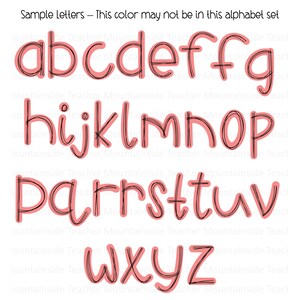 Scribble Letters, Sublimation Doodle Alphabet, Doodle Sublimation Letters, Alpha Set, PNG Clipart, Hand Drawn, Doodles, PNG Letters, image 3