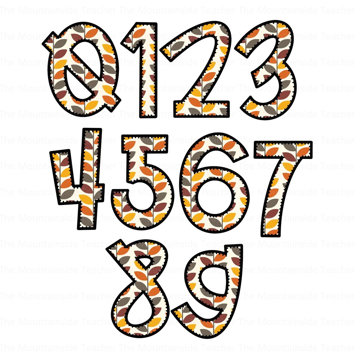 Letras Fall Fun Fall Doodle Alphabet: PNG Clipart, Autumn Leaf Letters (digital ...
