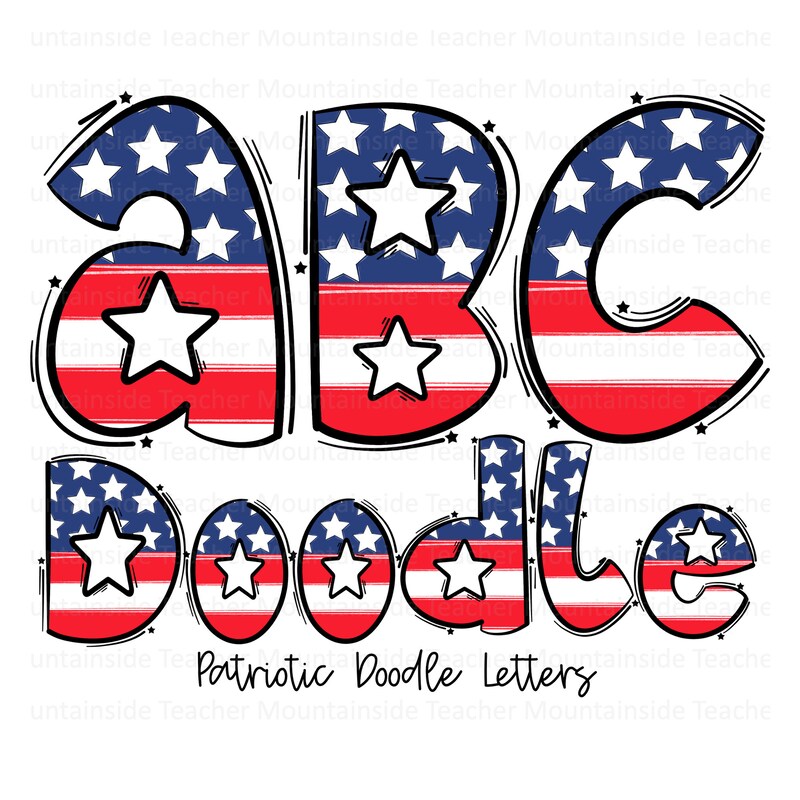 Patriotic Letters - Etsy