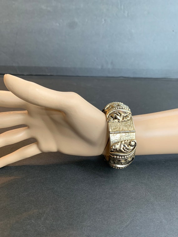 Gorgeous Vintage Ormorlu Style Cuff Bracelet - image 2