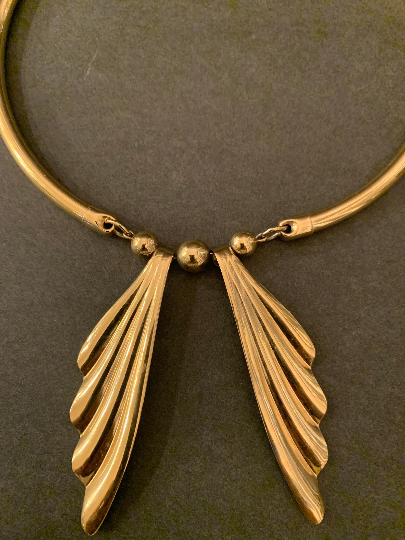 Vintage Gold Plated Modernist Park Lane Necklace Etsy