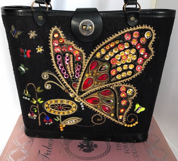 Beautiful Mid-century Enid Collins style butterfly
