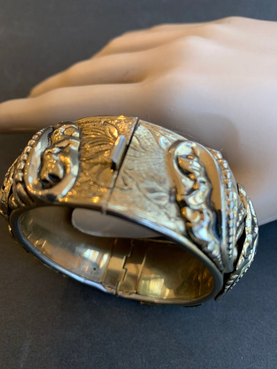 Gorgeous Vintage Ormorlu Style Cuff Bracelet - image 10