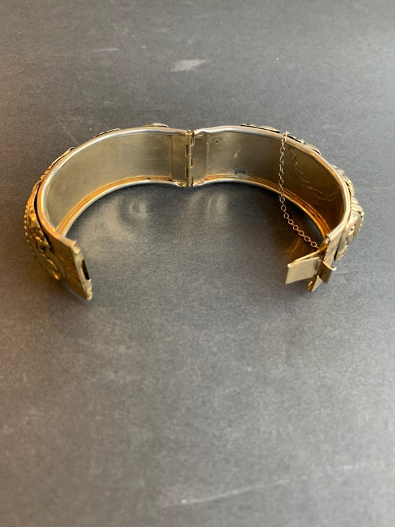 Gorgeous Vintage Ormorlu Style Cuff Bracelet - image 5