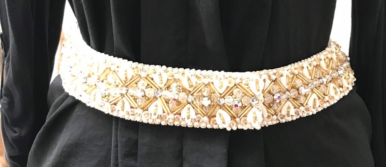 Gorgeous hand beaded belt bridal belt!