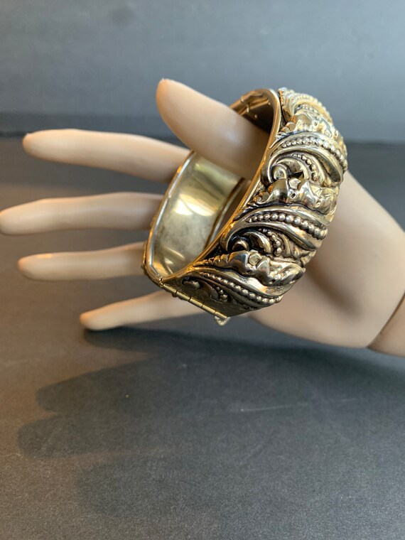 Gorgeous Vintage Ormorlu Style Cuff Bracelet - image 7