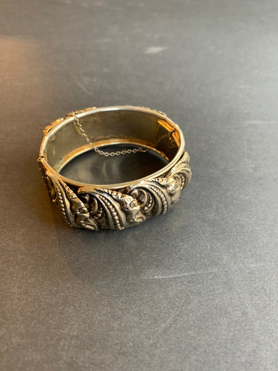 Gorgeous Vintage Ormorlu Style Cuff Bracelet - image 6