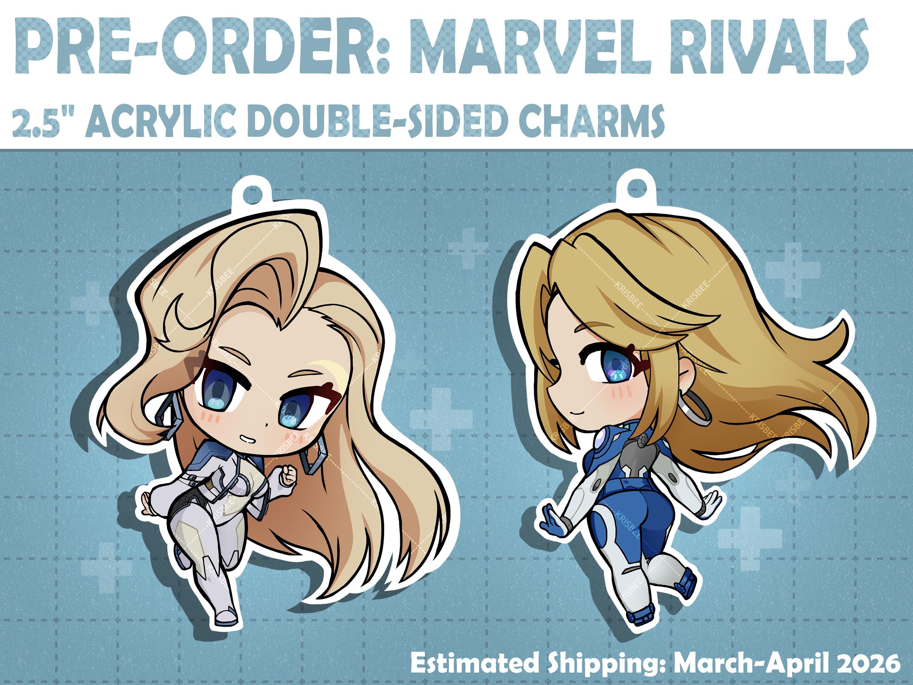Marvel Rivals Acrylic Charm Keychain 2.5” Acrylic Double-sided ...