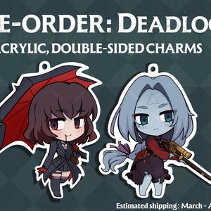 Deadlock Acrylic Charm Keychain | Mina Ha, Vindicta Fanart (2.5" Double-Sided)