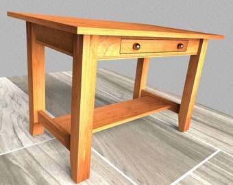 Mission Schreibtisch Bauplan: DIY Möbel Bauplan (PDF Download)