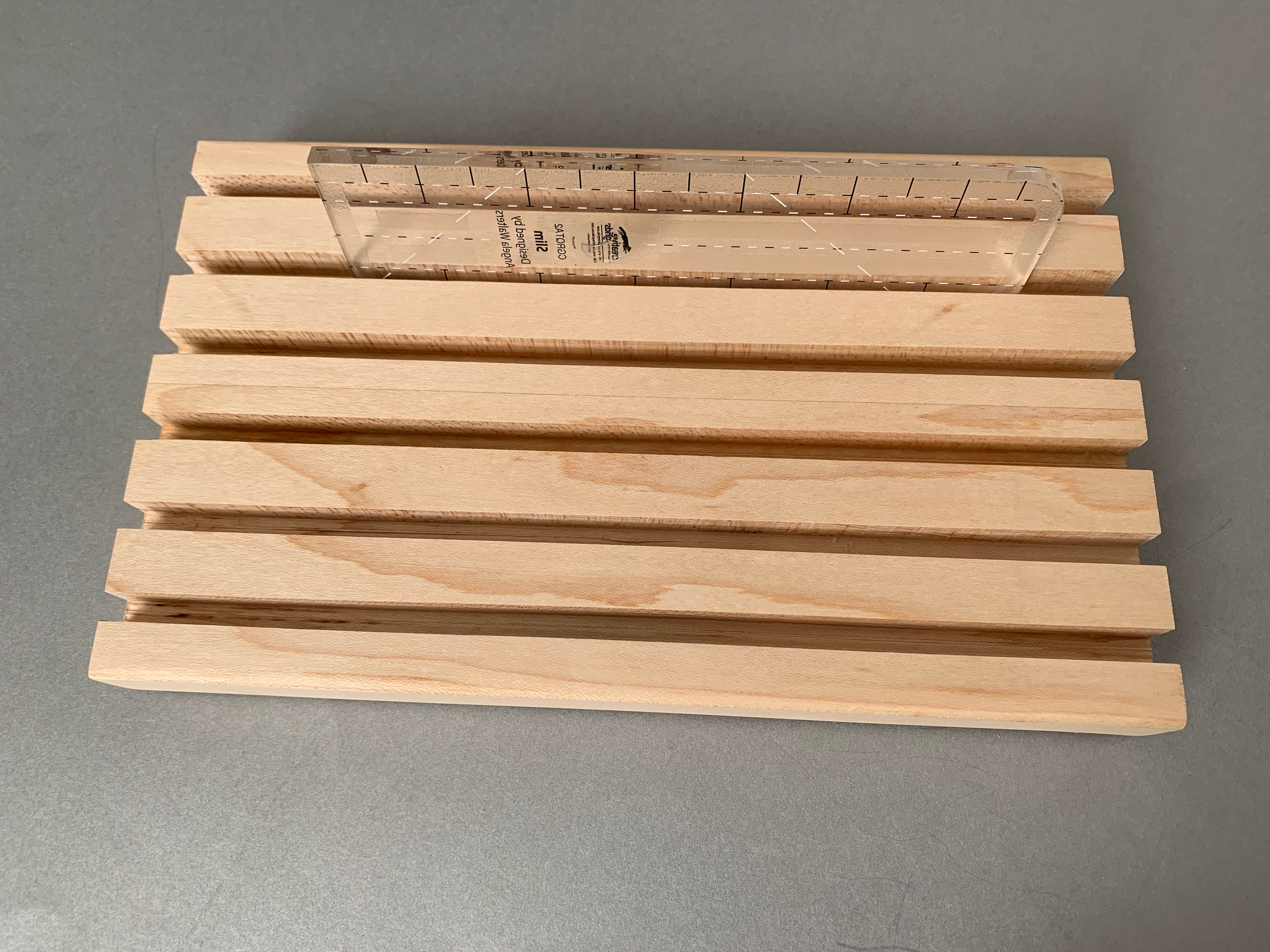 Long Arm Quilt Ruler Holder Wooden Quilt Ruler Rack Etsy