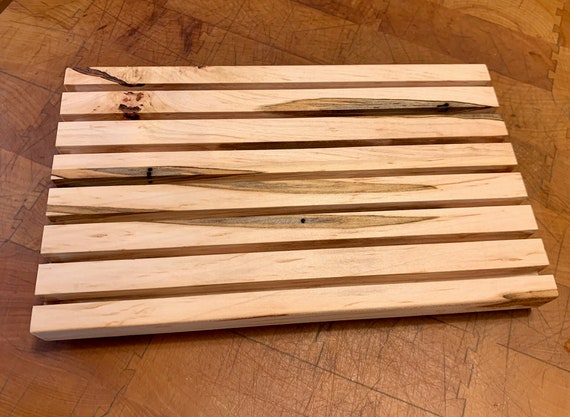 Organizador De Carretes De Madera De Haya - Con 5 Ranuras Para Reglas, Hilos Y Agujas De Costura