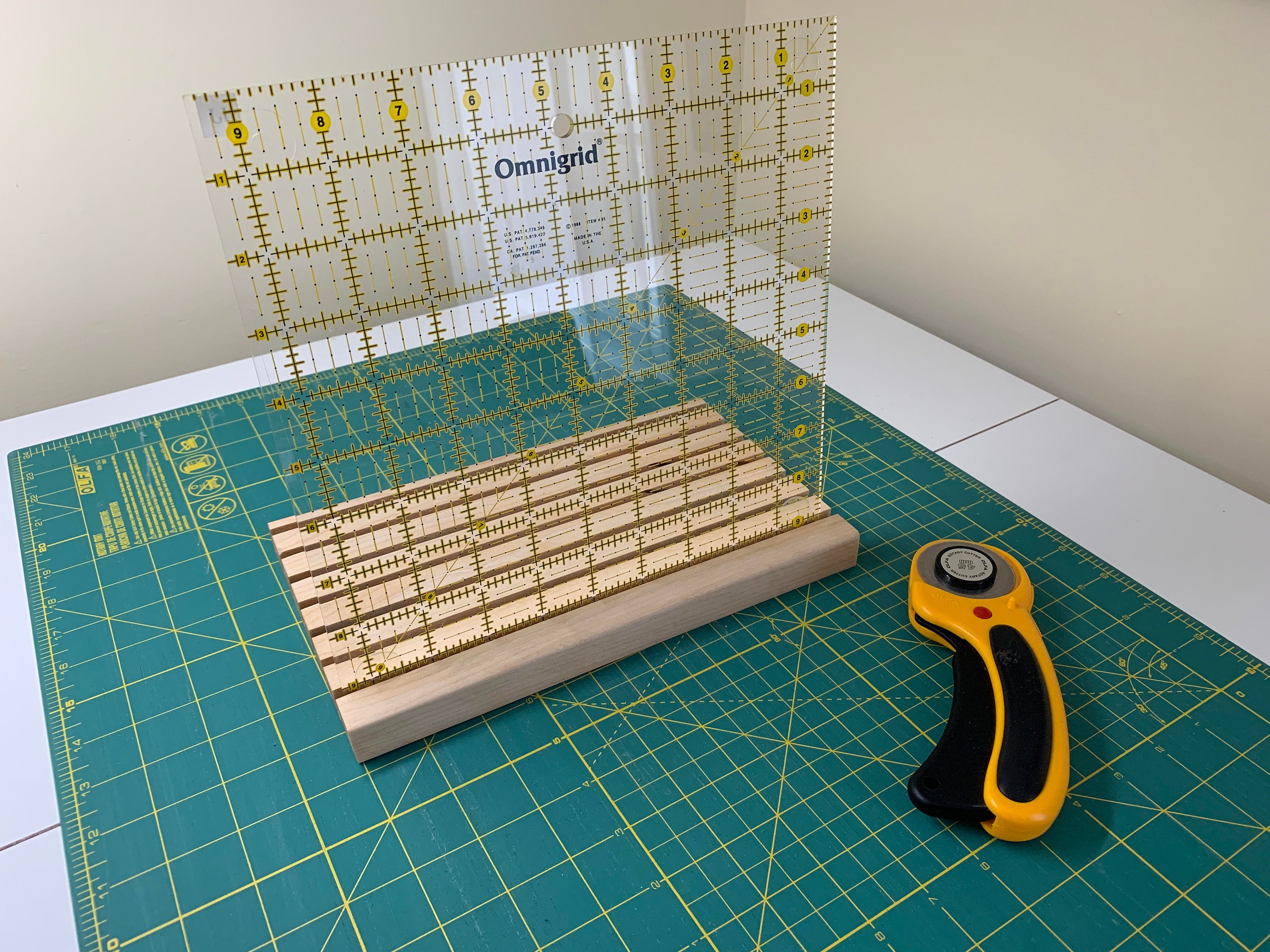 Handmade Quilting Ruler Holder Wooden Quilt Ruler Rack Etsy