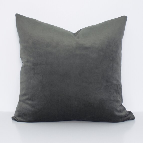 Velvet Pillow Cover in Ink