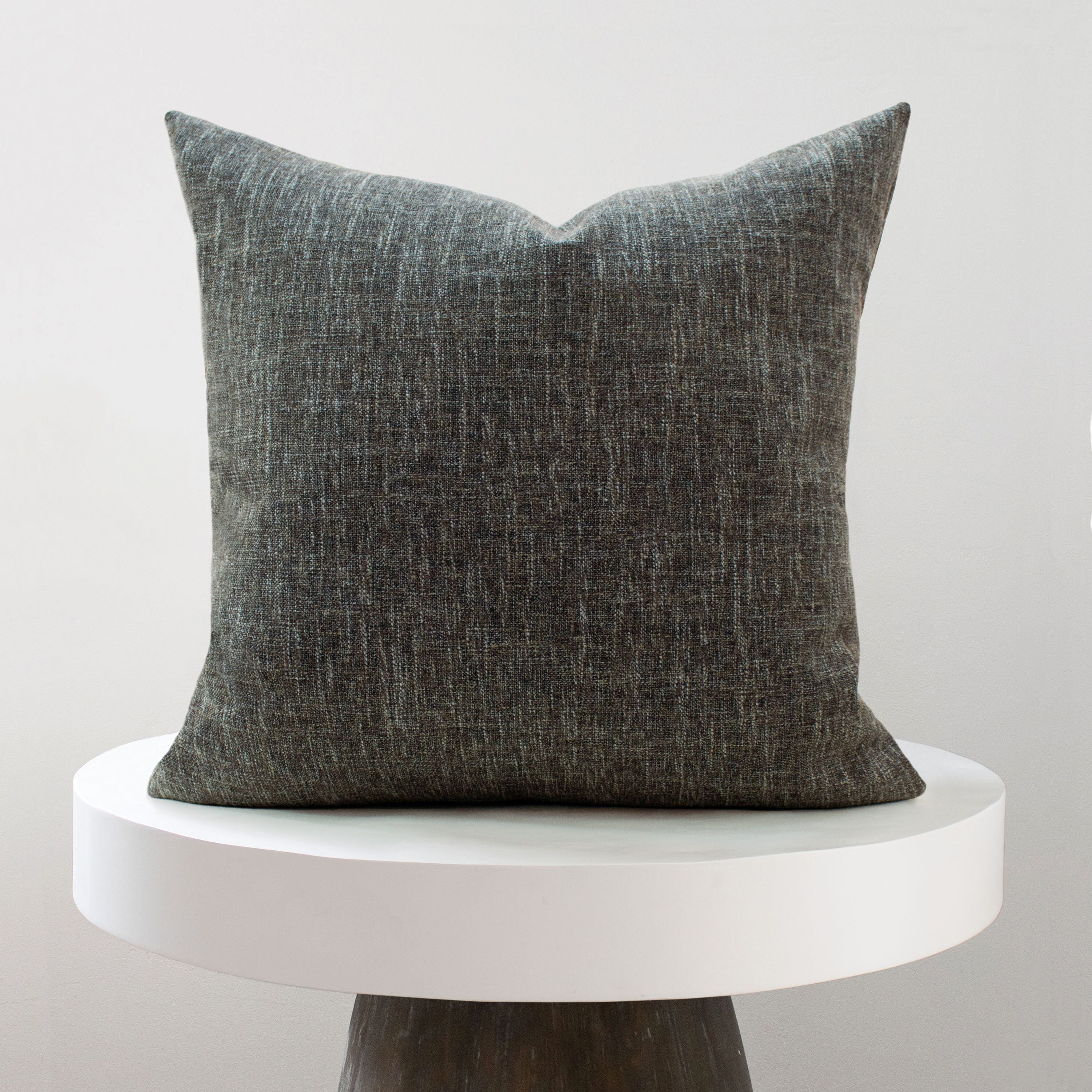 charcoal gray throw pillow