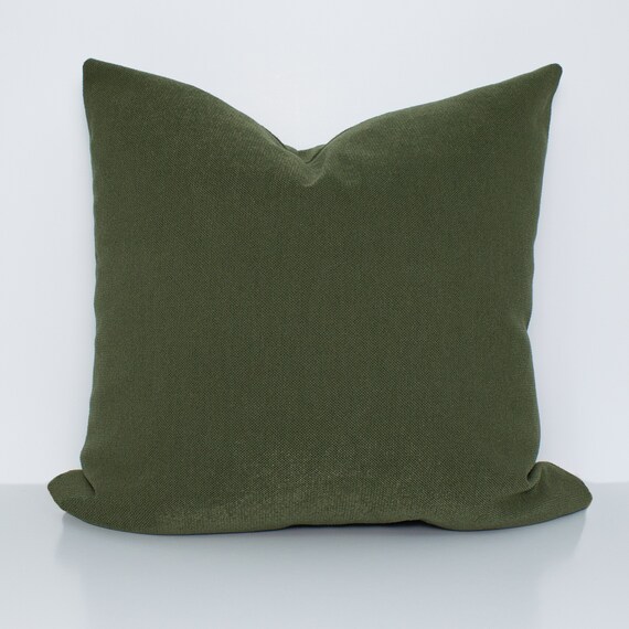 Solid Pillow Cover in Forest