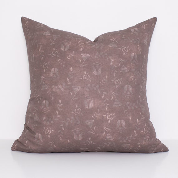 Fleur Pillow Cover in Rosewood