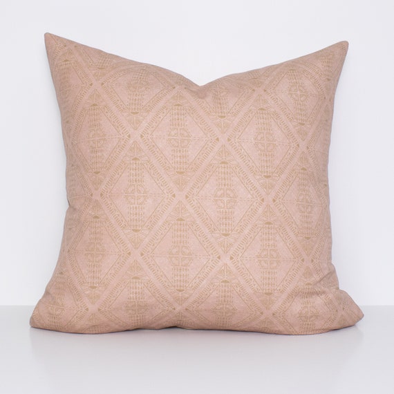 Lyra pillow Cover in Coral