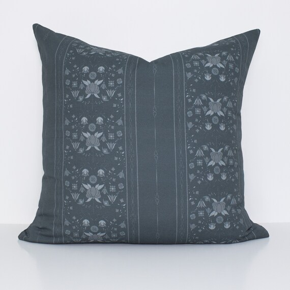 Mae Pillow Cover in Navy