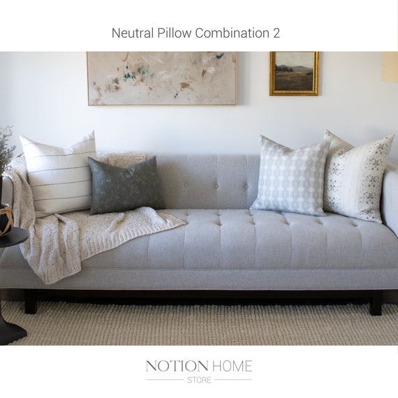 Neutral Four Pillow Combination