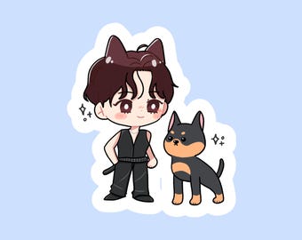 Aniteez Yeoberman Hetmongi 30cm Plush Doll Ateez Hetmongi Doberman ...