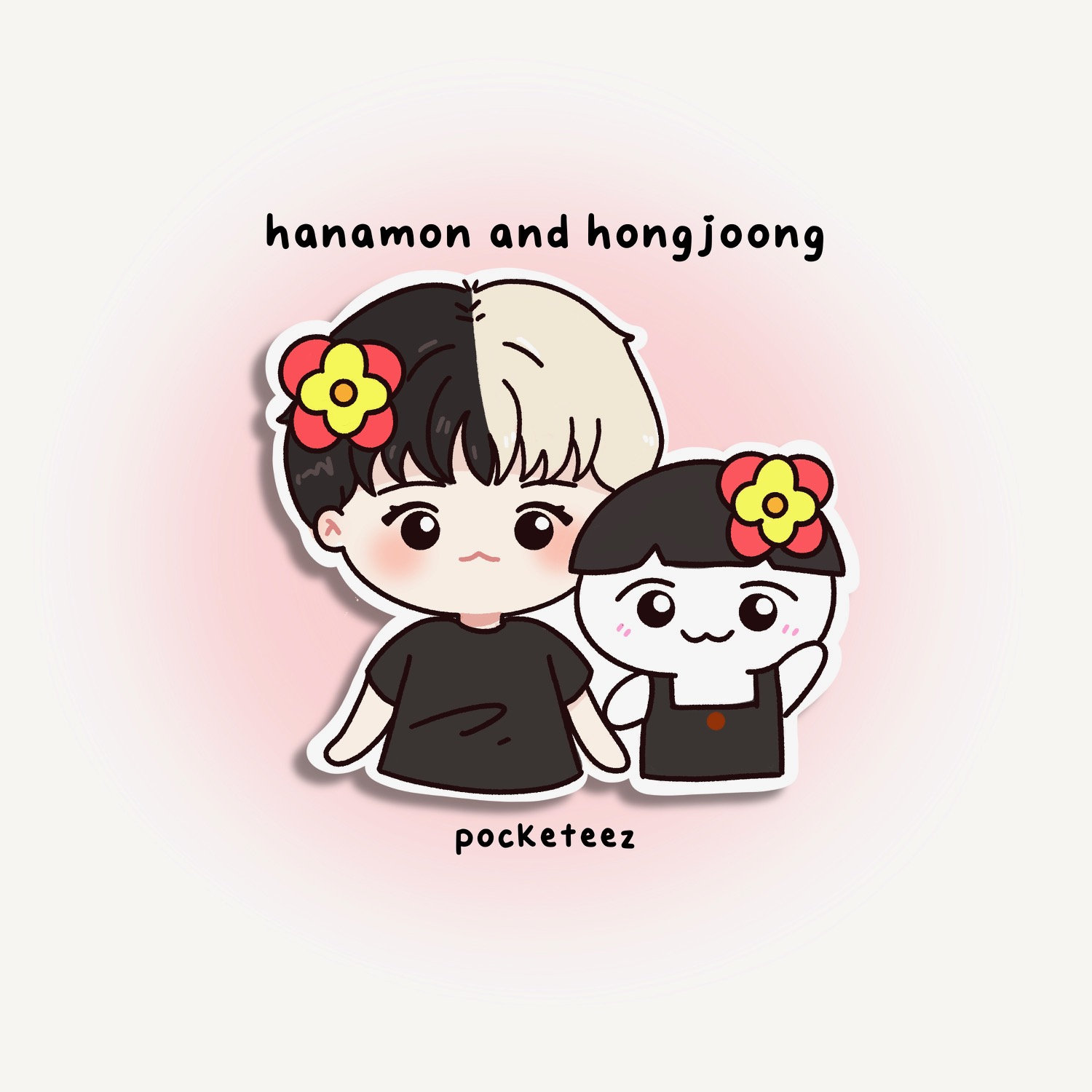 Hanamon & Hongjoong (ATEEZ) Sticker - Etsy
